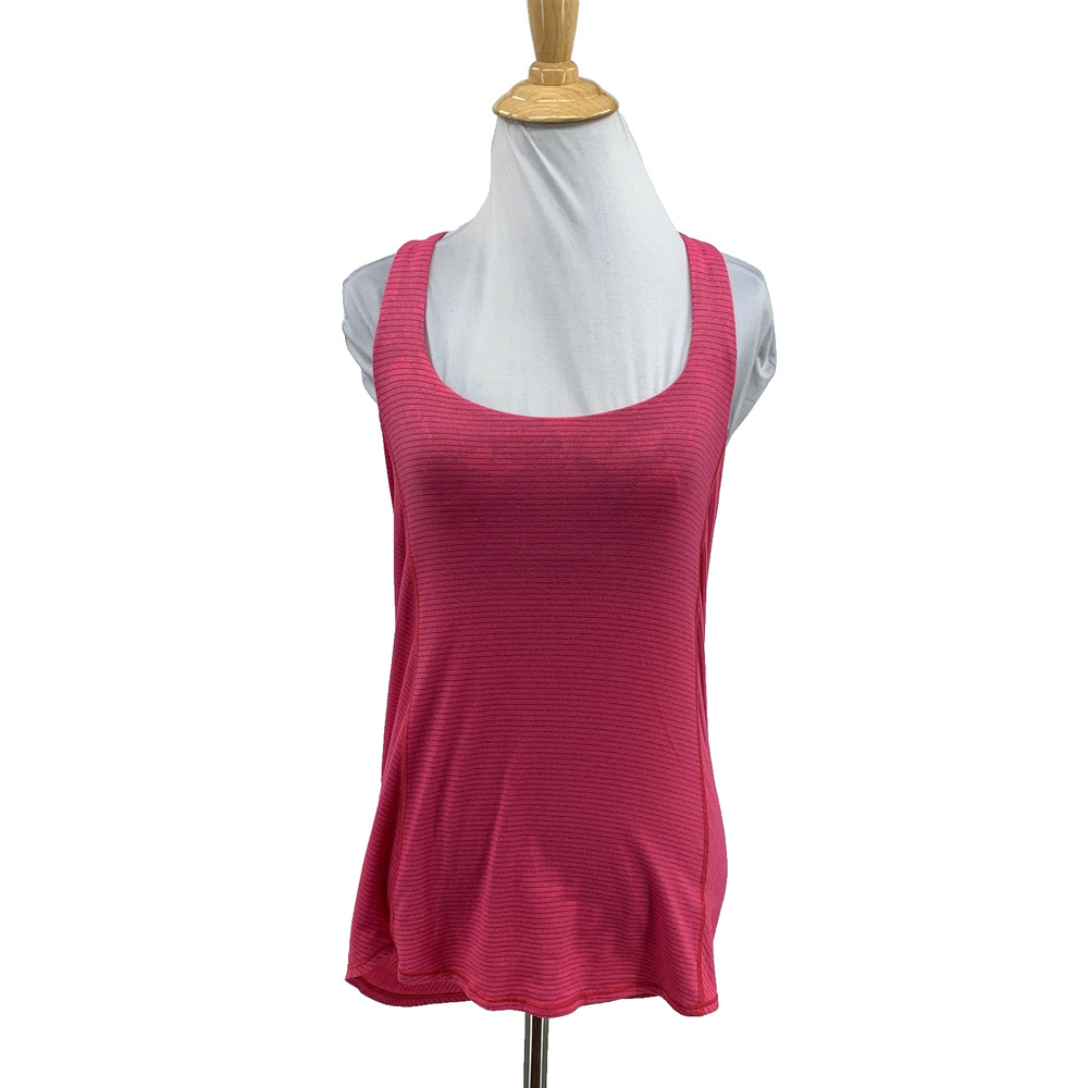 Lululemon Tank Top Womens 2 Hot Pink Wild So Fly Butterfly Angel Wing Shelf Bra